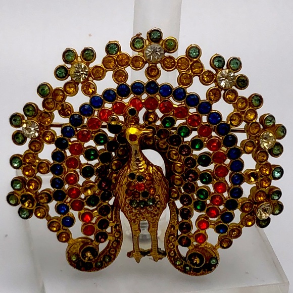 KC Jewelry Vtg Stunning Elegant Peacock Brooch Marked Kc Poshmark